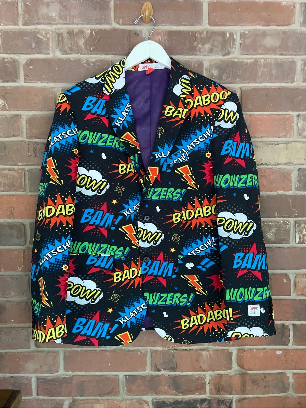 OPPOSUITS Comic-Print Blazer Jacket and Pants US38 #259